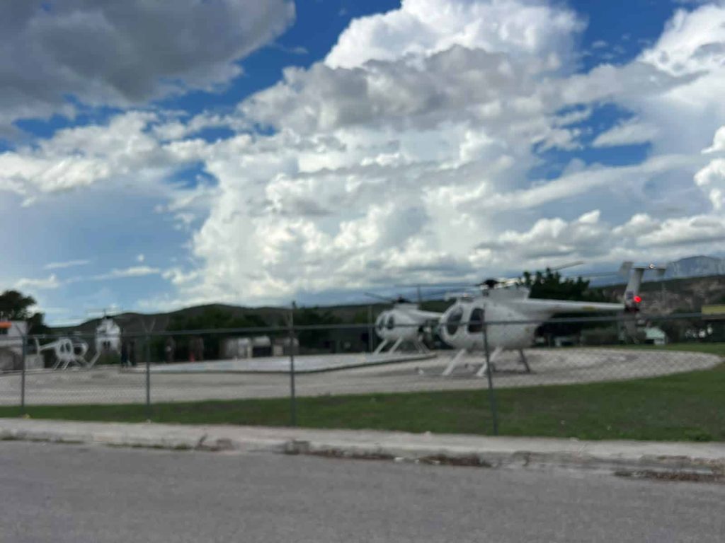Cuatro helicópteros en la fortaleza de Jimaní.