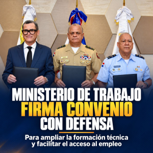 Ministerio de Trabajo firma convenio con Defensa para ampliar la formación técnica y facilitar el acceso al empleo