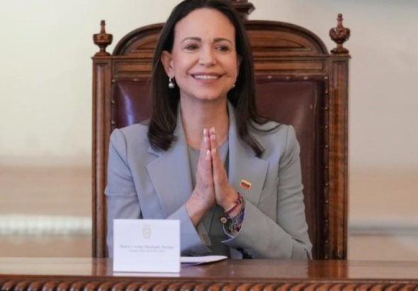 La dirigente opositora venezolana María Corina Machado.