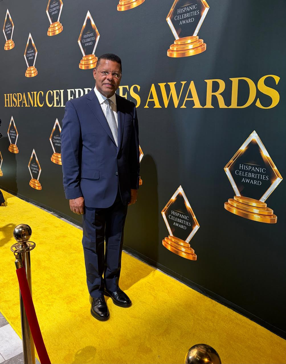 Imagen suministrada de Dany Alcántara en los Hispanic Celebrities Awards
