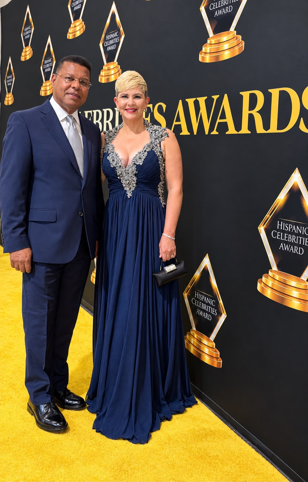 Imagen suministrada de Dany Alcántara en los Hispanic Celebrities Awards