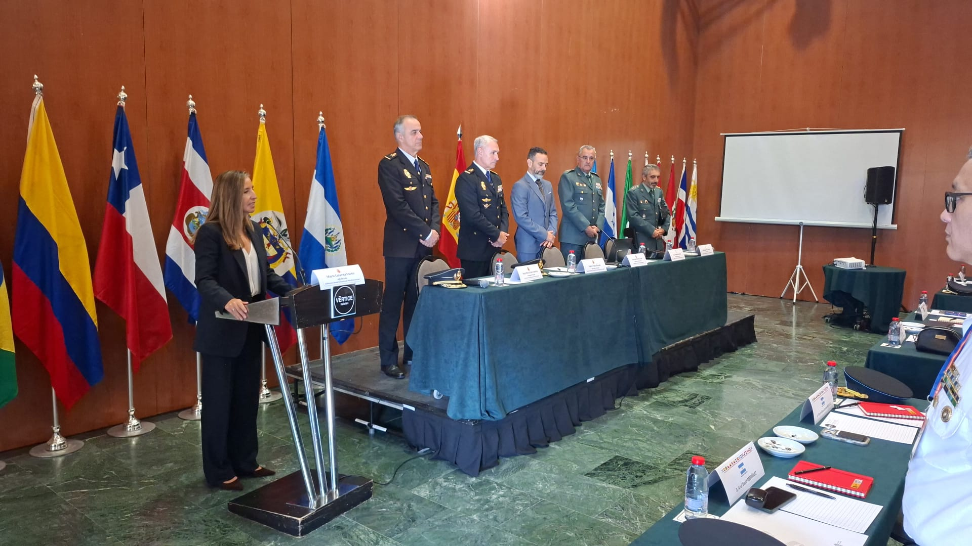 Sesión de las jornadas de cooperación policial internacional